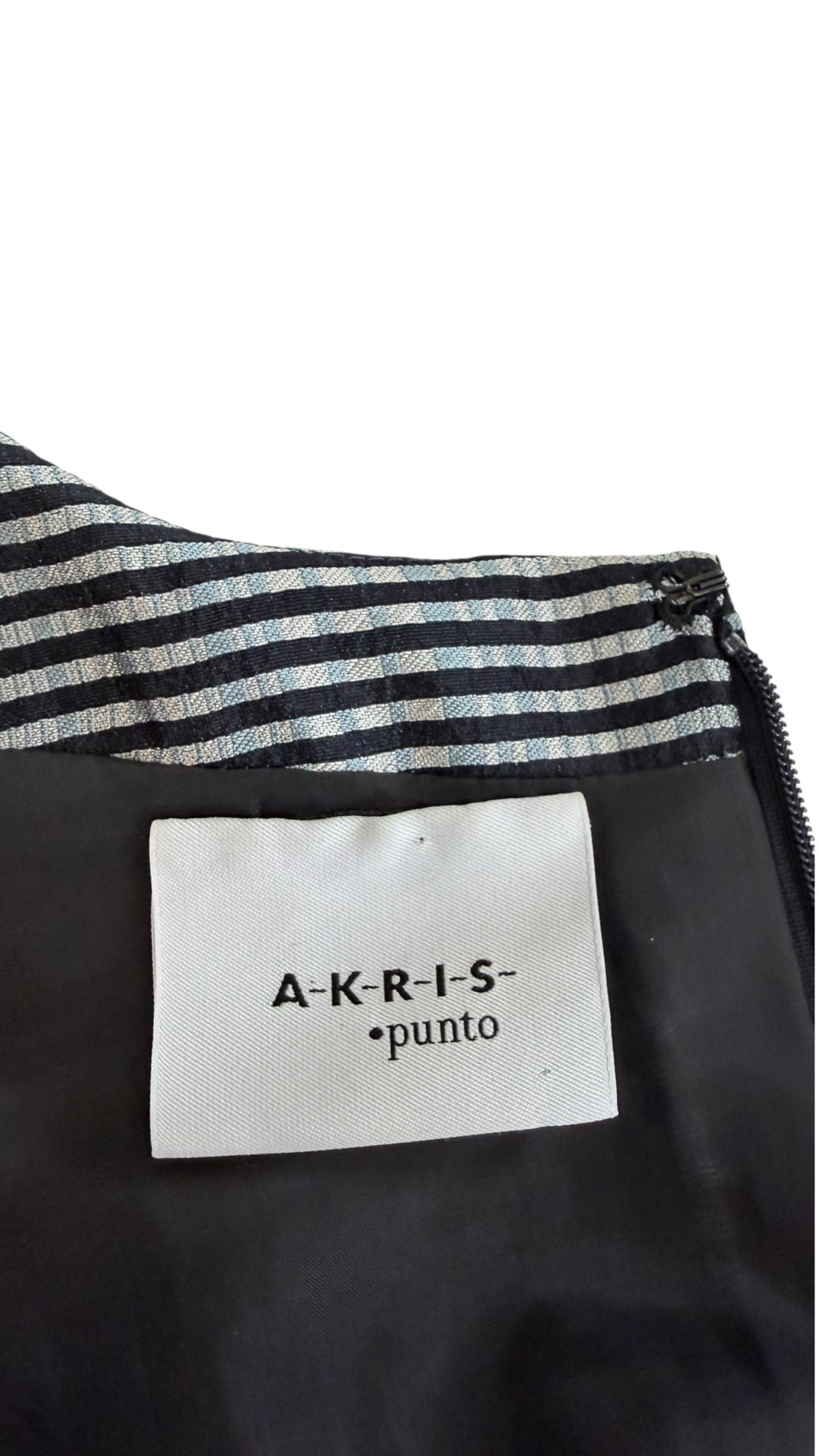 Pre-Loved Akris Punto Kleid gestreift