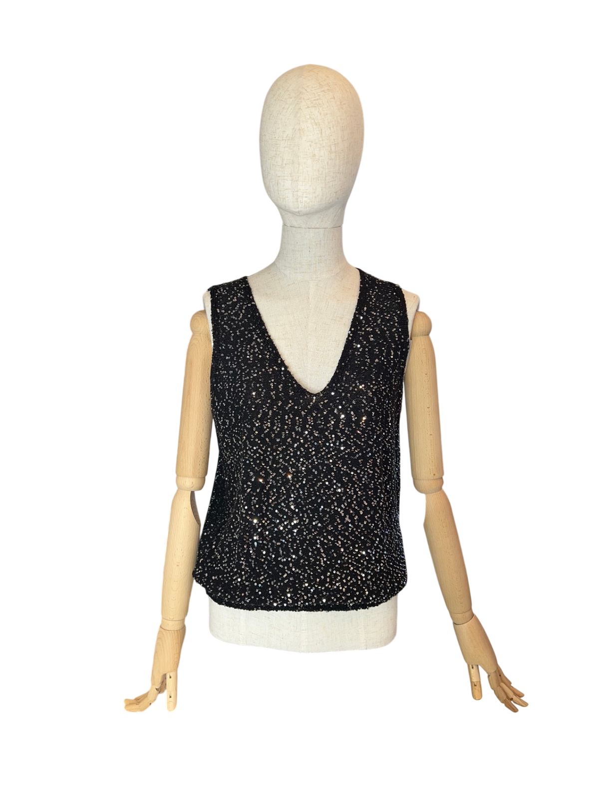 Pre-Loved Max Mara Weekend  Pailletten-Stricktop, glitzer