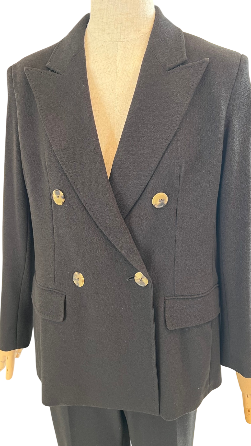 Pre-Loved Cady-Hosenanzug, schwarz