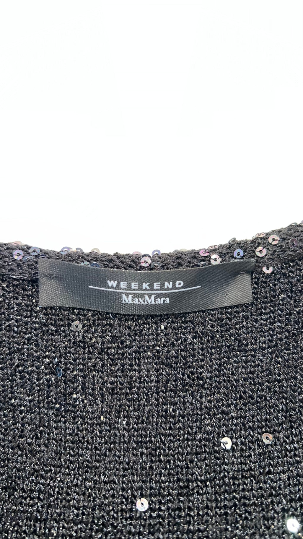 Pre-Loved Max Mara Weekend  Pailletten-Stricktop, glitzer