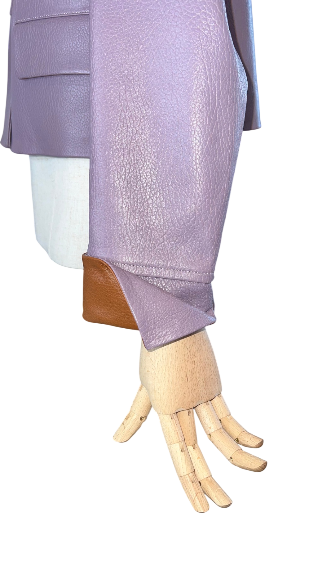 Pre-Loved ODEEH Lederjacke, violett