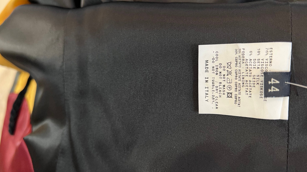 Pre-Loved ETRO Paisley-Samtmantel, schwarz