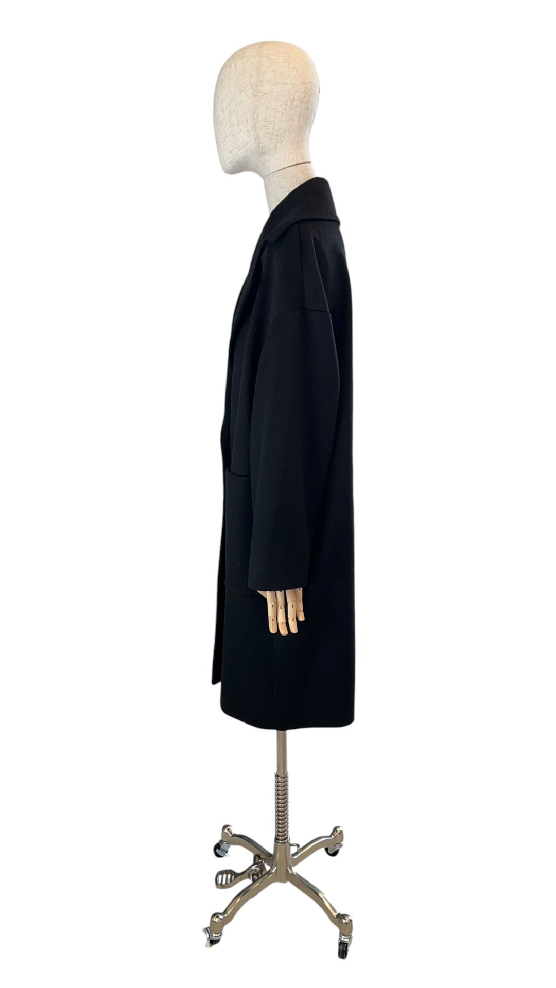 Pre-Loved Max Mara Mantel SAMANTHA aus Kaschmir & Kamelhaar, schwarz