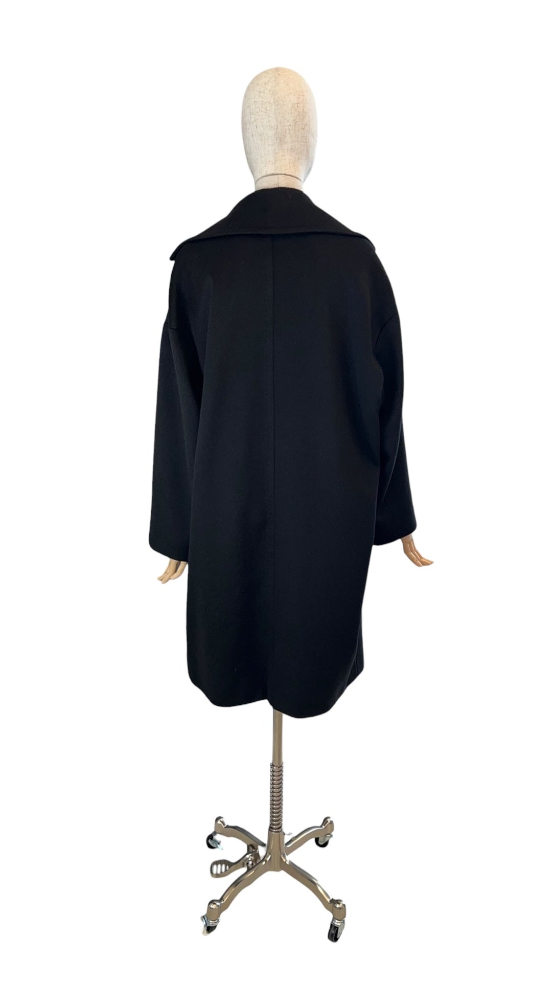 Pre-Loved Max Mara Mantel SAMANTHA aus Kaschmir & Kamelhaar, schwarz