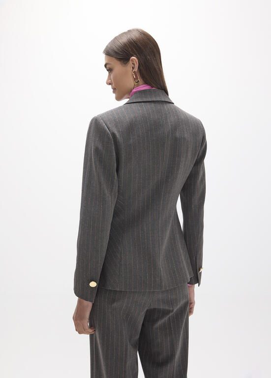 Lola Casademunt Blazer mit Bordeaux-Paspelnähten