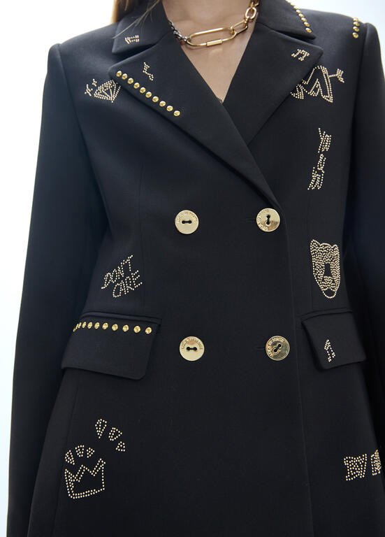 Lola Casademunt Blazer mit Nieten & Paillettenmotiven