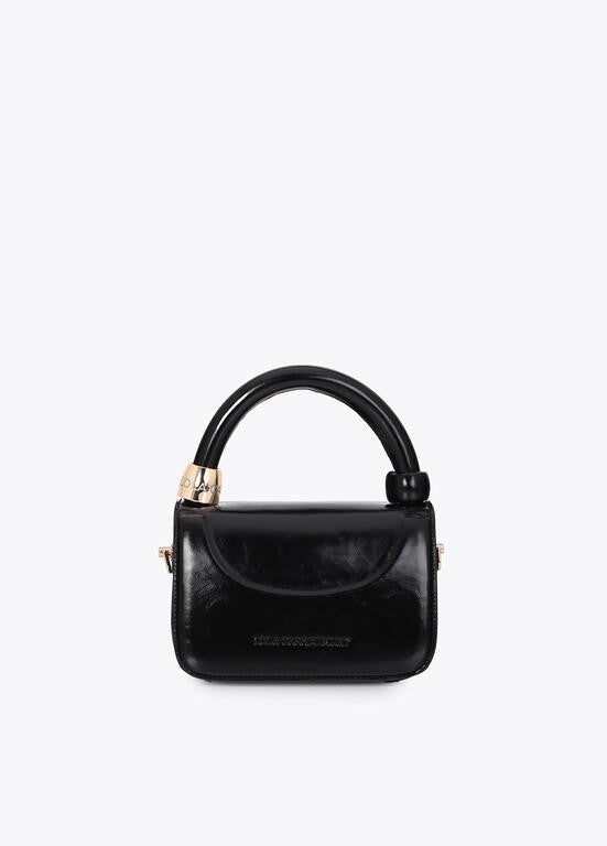 Lola Casademunt Top Handle Bag mit Golddetail, Schwarz