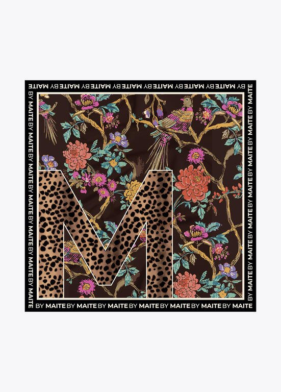 Lola Casademunt Tuch mit Blumenprint 90 x 90 cm