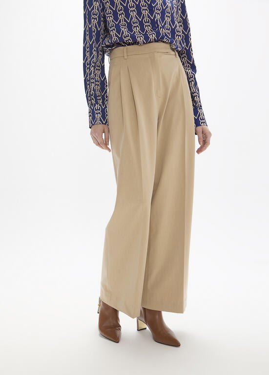 Lola Casademunt Bundfaltenhose, Beige