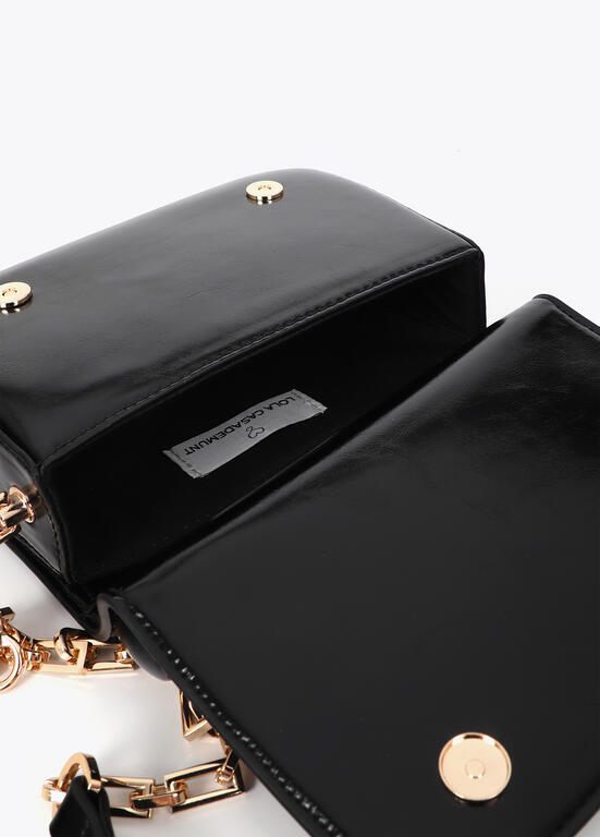 Lola Casademunt Top Handle Bag mit Golddetail, Schwarz