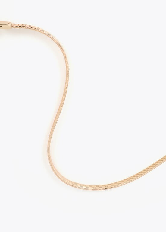 Lola Casademunt Elastischer Metallgürtel mit ovalem Logo