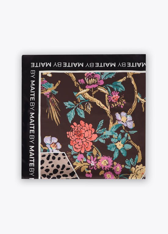 Lola Casademunt Tuch mit Blumenprint 90 x 90 cm