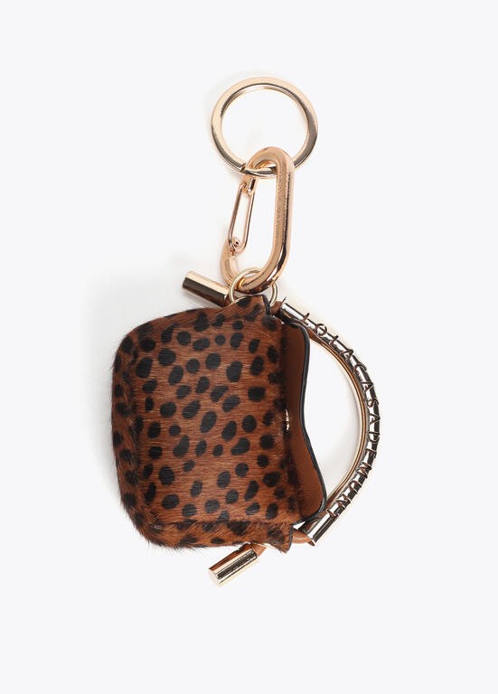 Lola Casademunt Mini-Taschenanhänger mit Animalprint