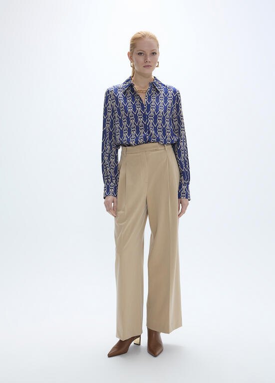 Lola Casademunt Bundfaltenhose, Beige