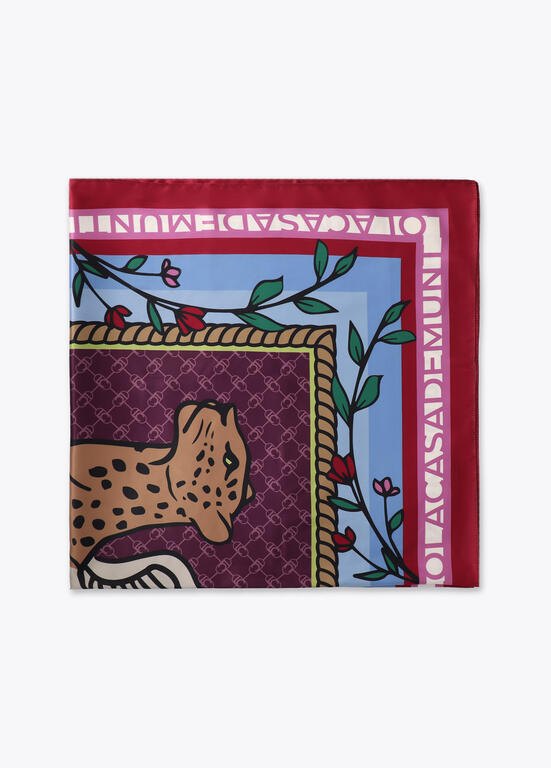 Lola Casademunt Tuch mit geflügeltem Leopard 90 x 90 cm