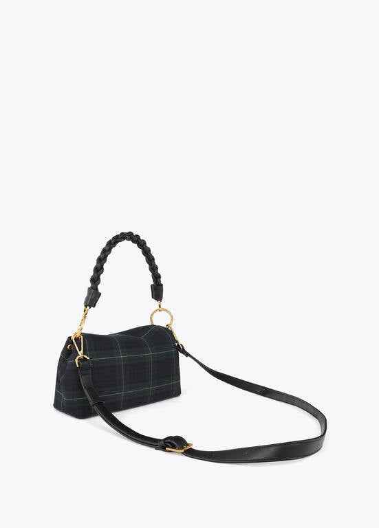 Lola Casademunt Flap Bag Kariert, grün