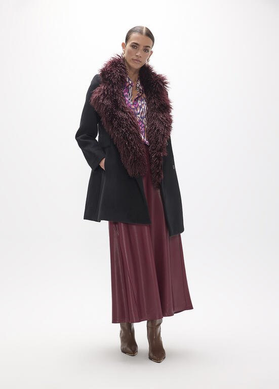 Lola Casademunt Satin-Midirock, Bordeaux