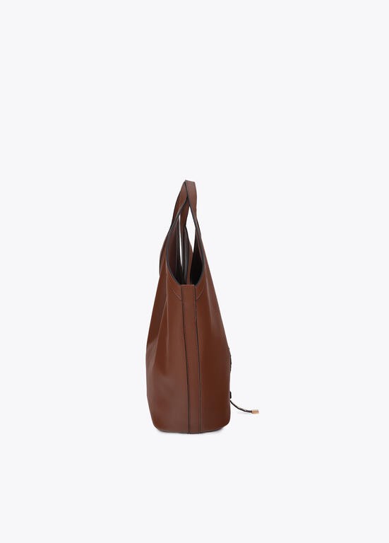 Lola Casademunt Hobo Bag mit Nietenriemen, Camel