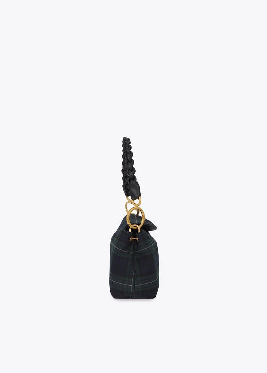 Lola Casademunt Flap Bag Kariert, grün