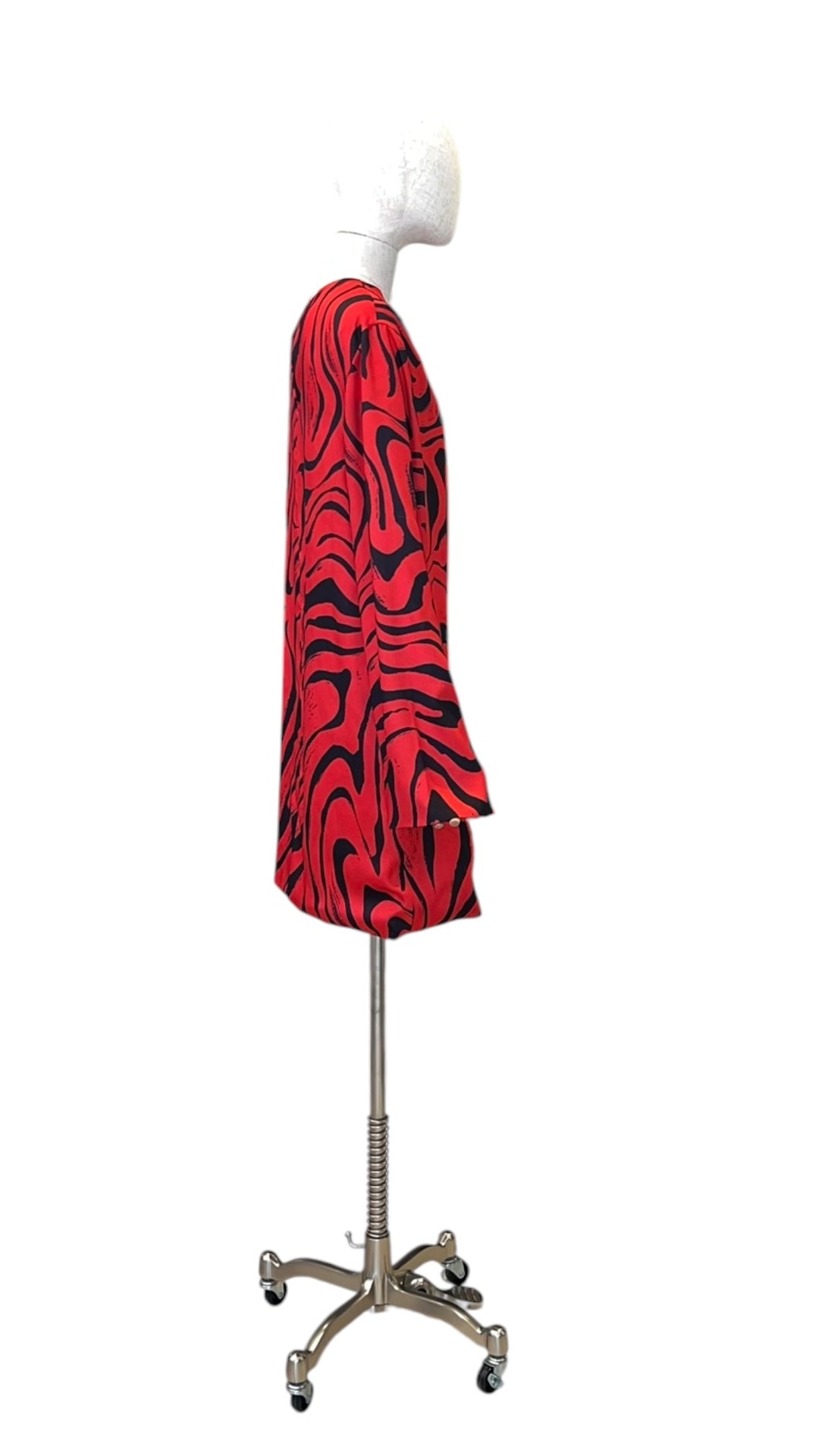 Giovanna Nicolai Minidress Rot gemustert N147