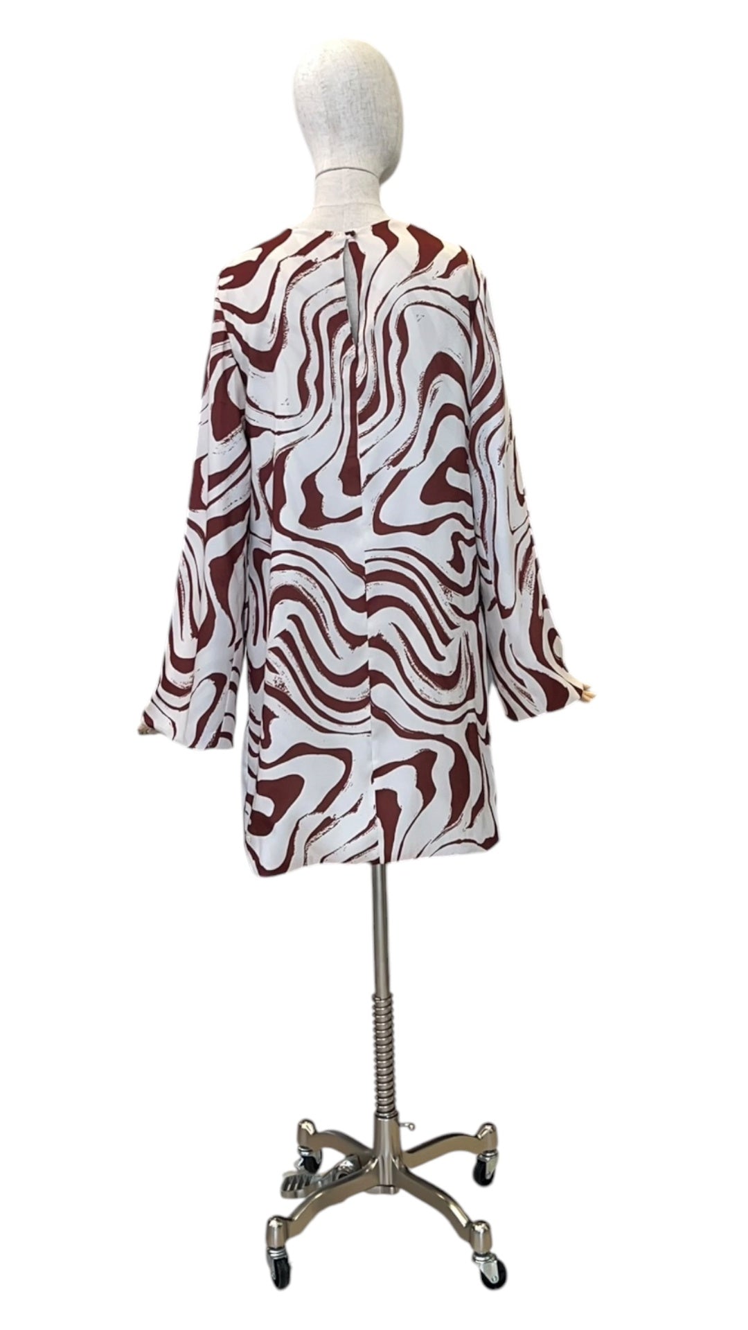 Giovanna Nicolai Minidress Braun gemustert N147