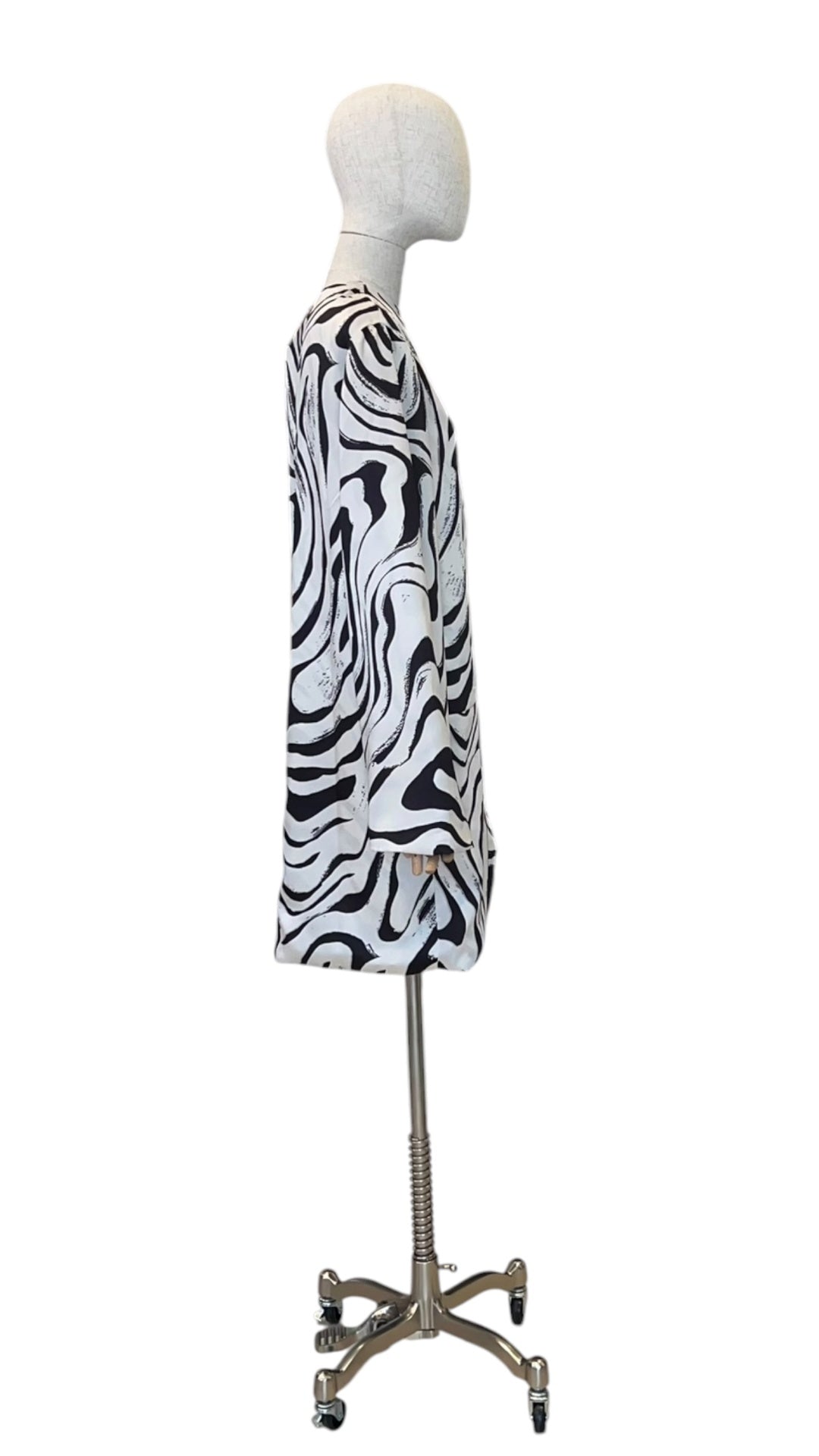 Giovanna Nicolai Minidress Schwarz gemustert N147