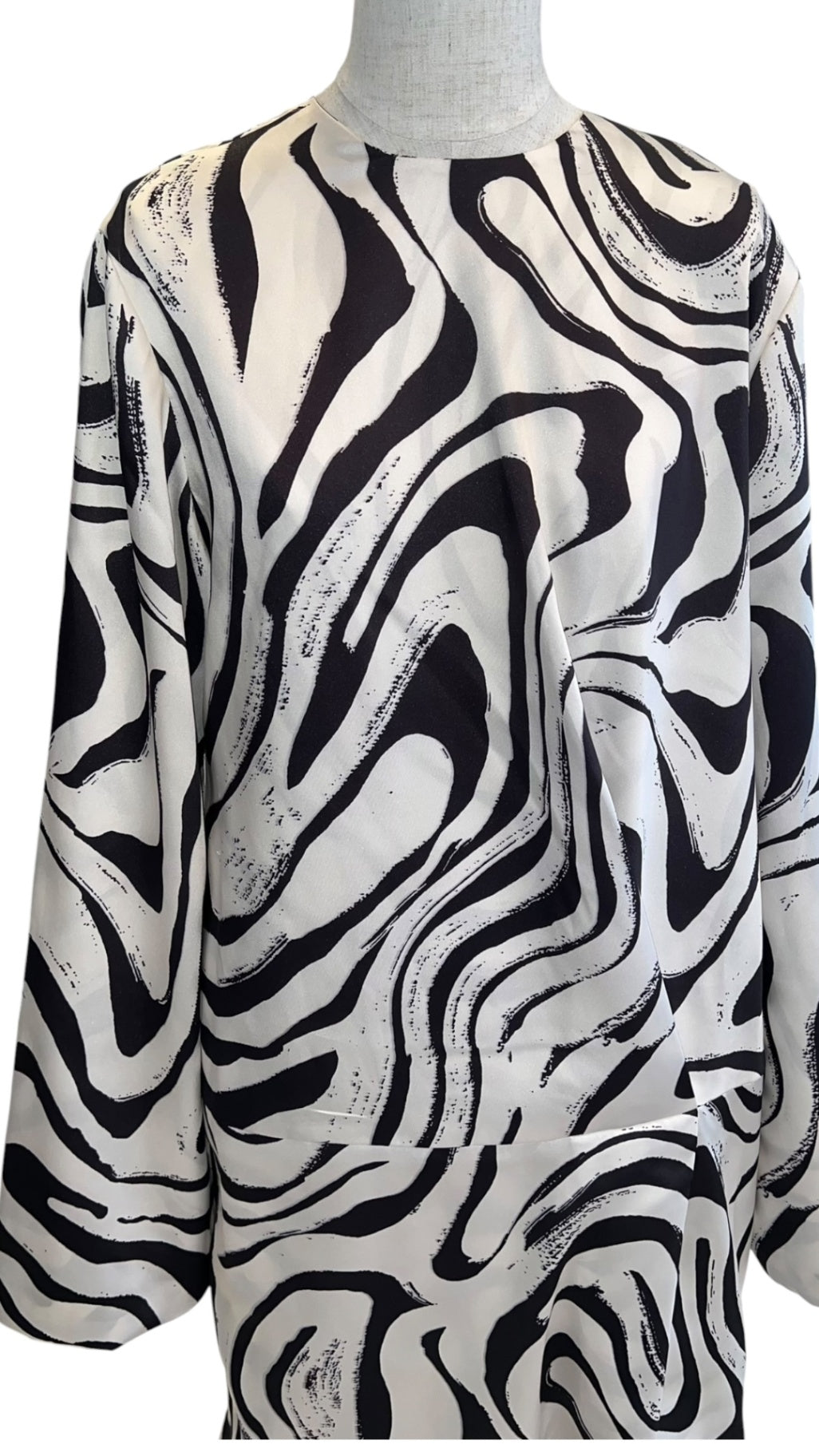 Giovanna Nicolai Minidress Schwarz gemustert N147