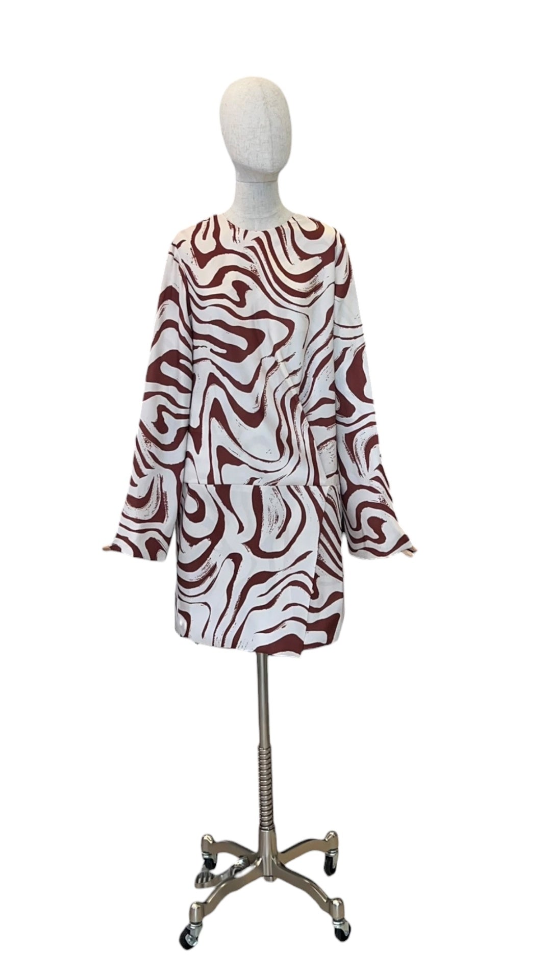 Giovanna Nicolai Minidress Braun gemustert N147