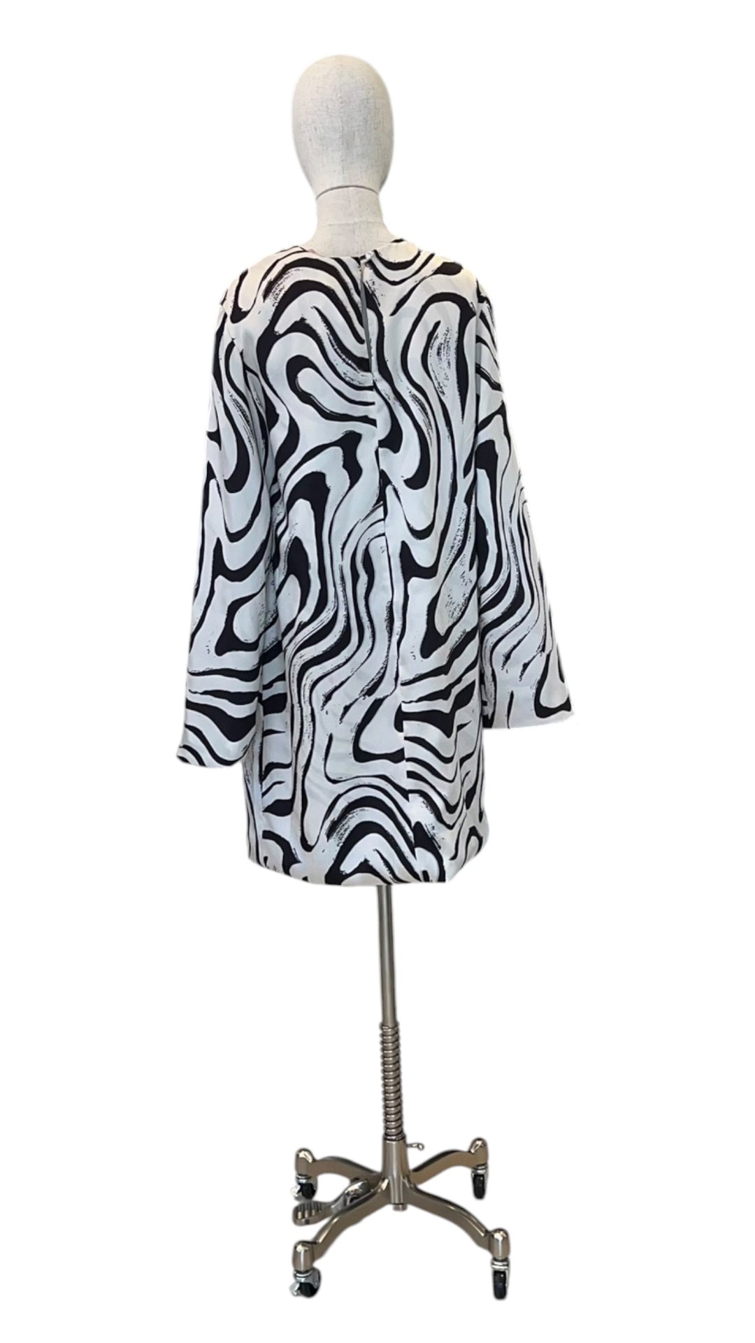 Giovanna Nicolai Minidress Schwarz gemustert N147