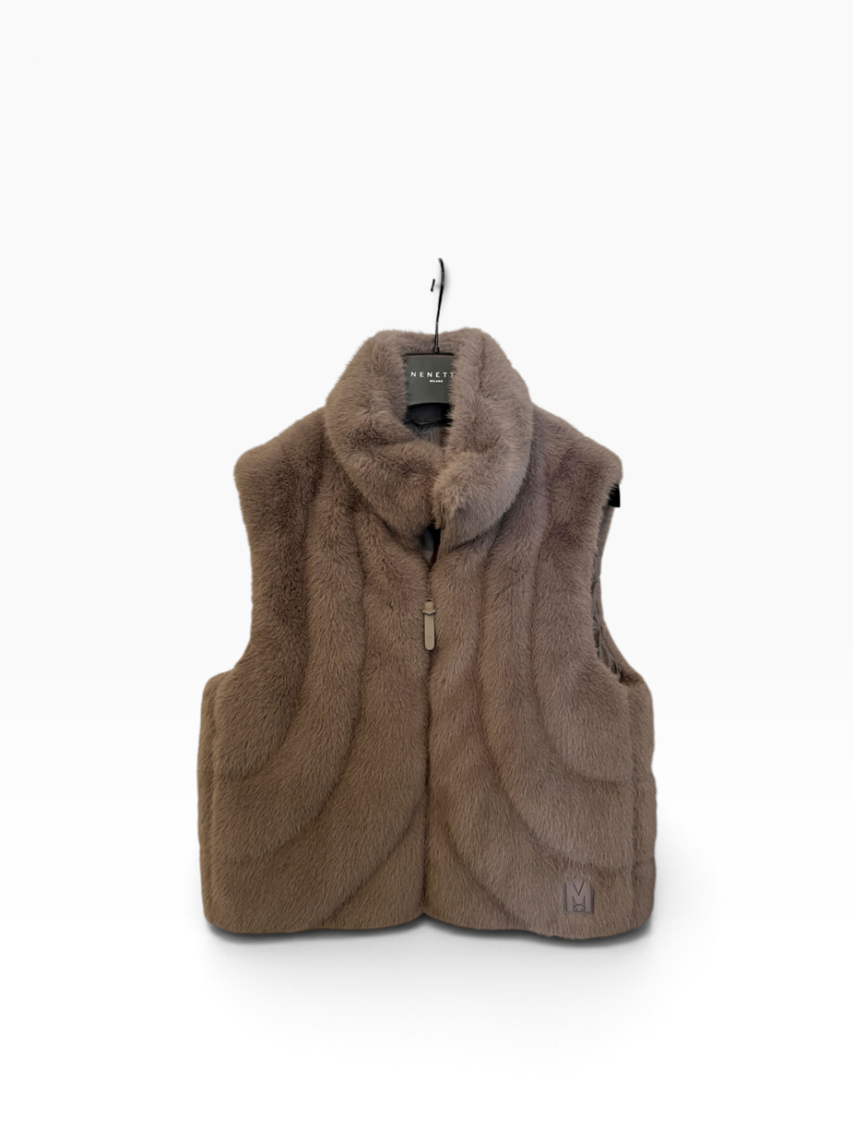 Pre-Loved Mackage Gilet GINNY Faux Fur Taupe