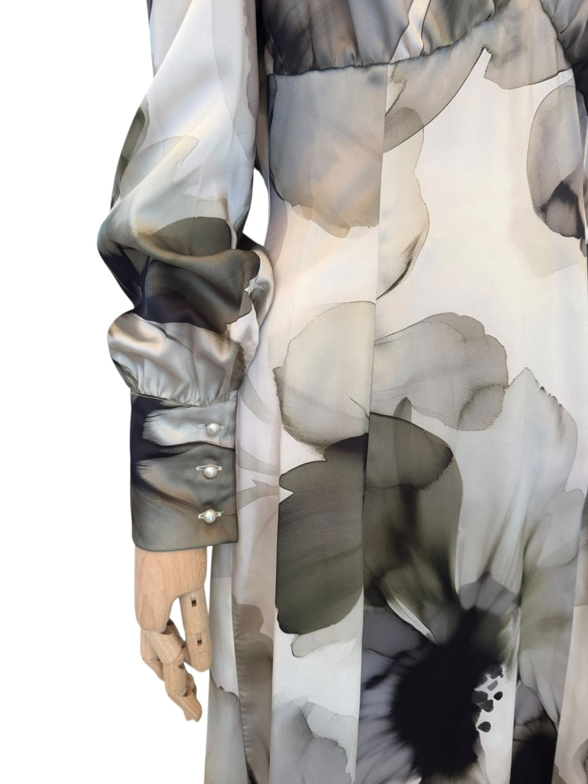 Giovanna Nicolai Mididress mit V-Neck Grün N120