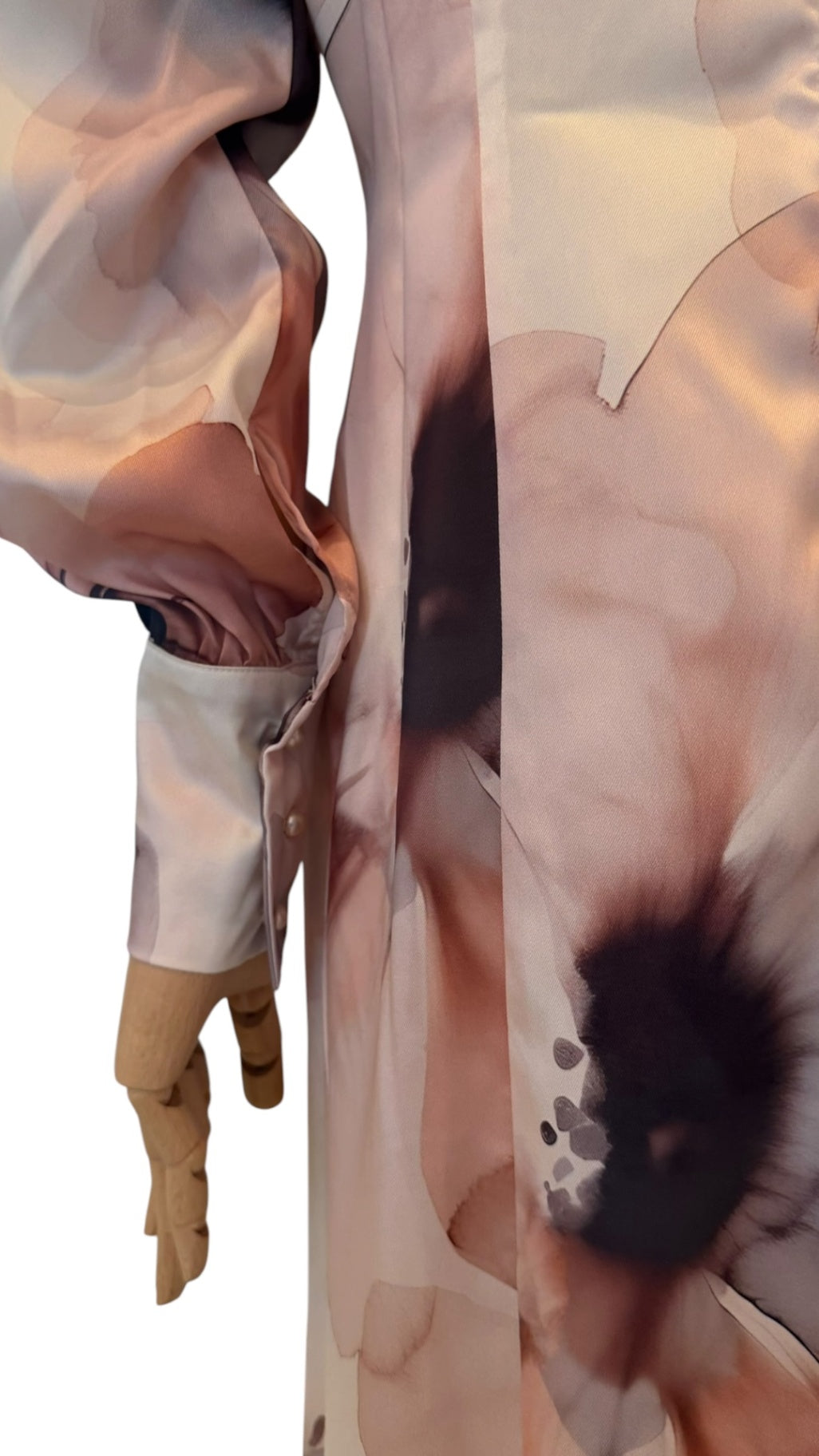 Giovanna Nicolai Mididress mit V-Neck Beige N120