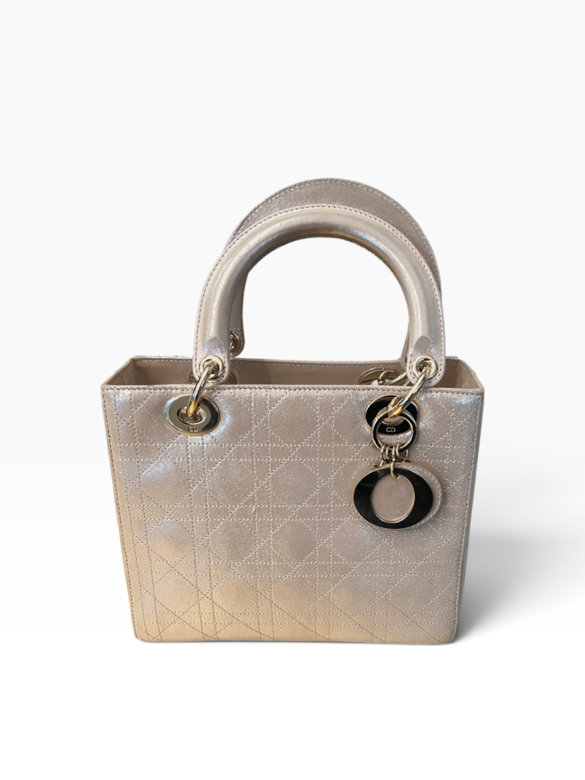 Pre-Loved Lady Dior Metallic 