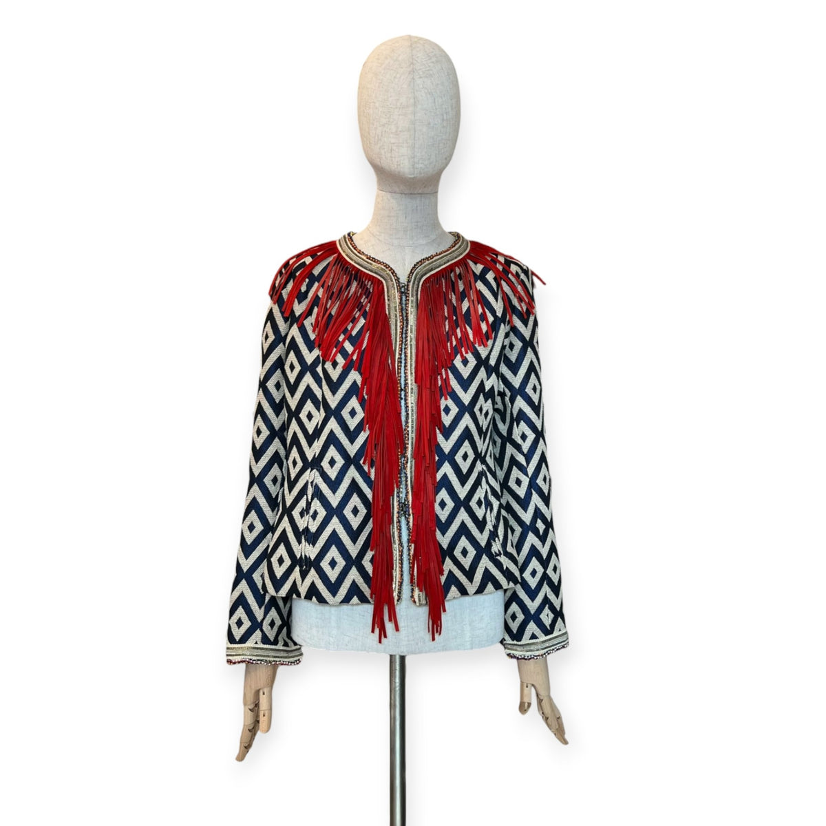 Pre-Loved Bazar Deluxe Ethnojacke mit Fransen