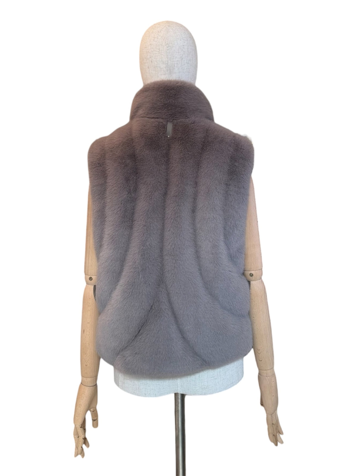 Pre-Loved Mackage Gilet GINNY Faux Fur Taupe