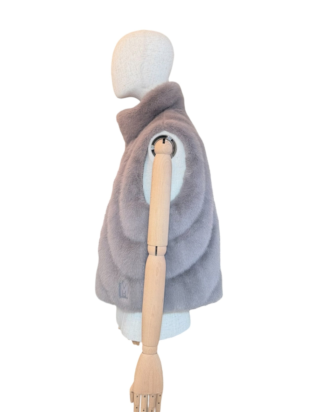 Pre-Loved Mackage Gilet GINNY Faux Fur Taupe