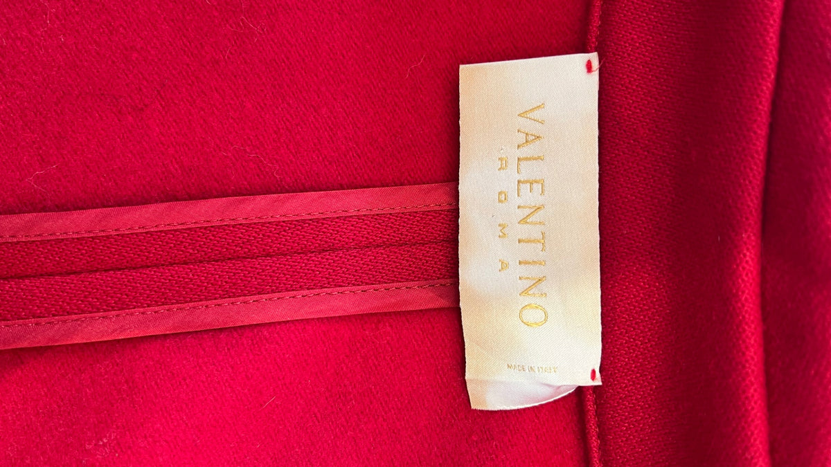 Pre-Loved Valentino Roma Mantel Rot