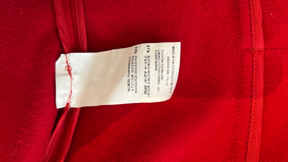Pre-Loved Valentino Roma Mantel Rot