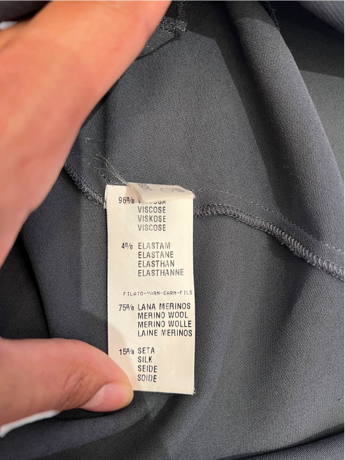 Pre-Loved Fabiana Filippi Etuikleid mit Strickkragen