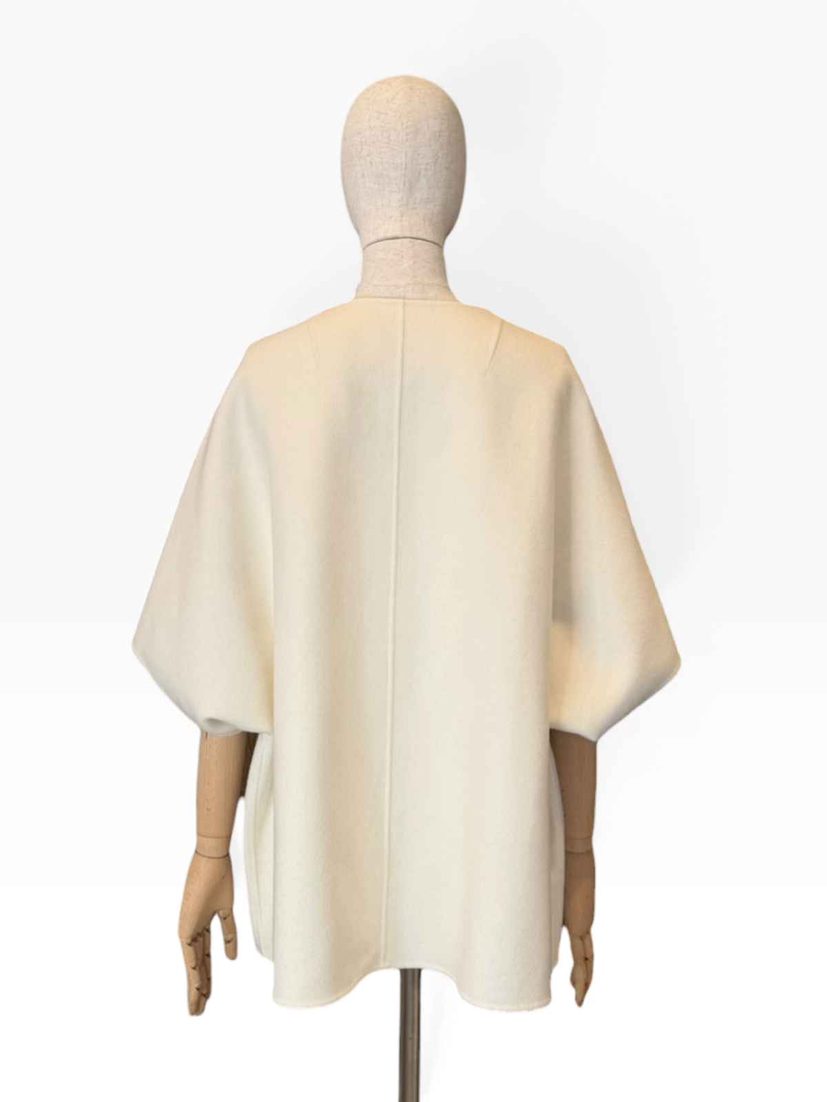 Pre-Loved Kujten Cape-Jacke aus Double-Face-Kaschmir