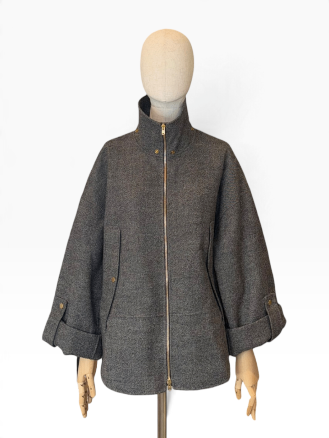 Pre-Loved ODEEH Wolljacke mit Stehkragen