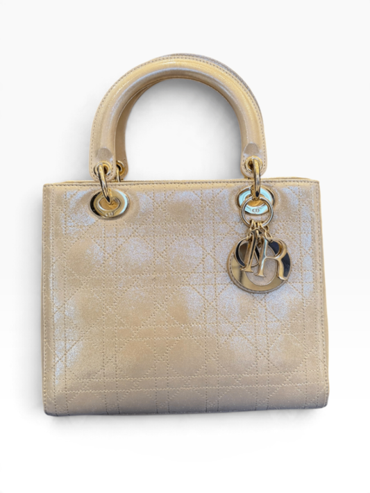 Pre-Loved Lady Dior Metallic