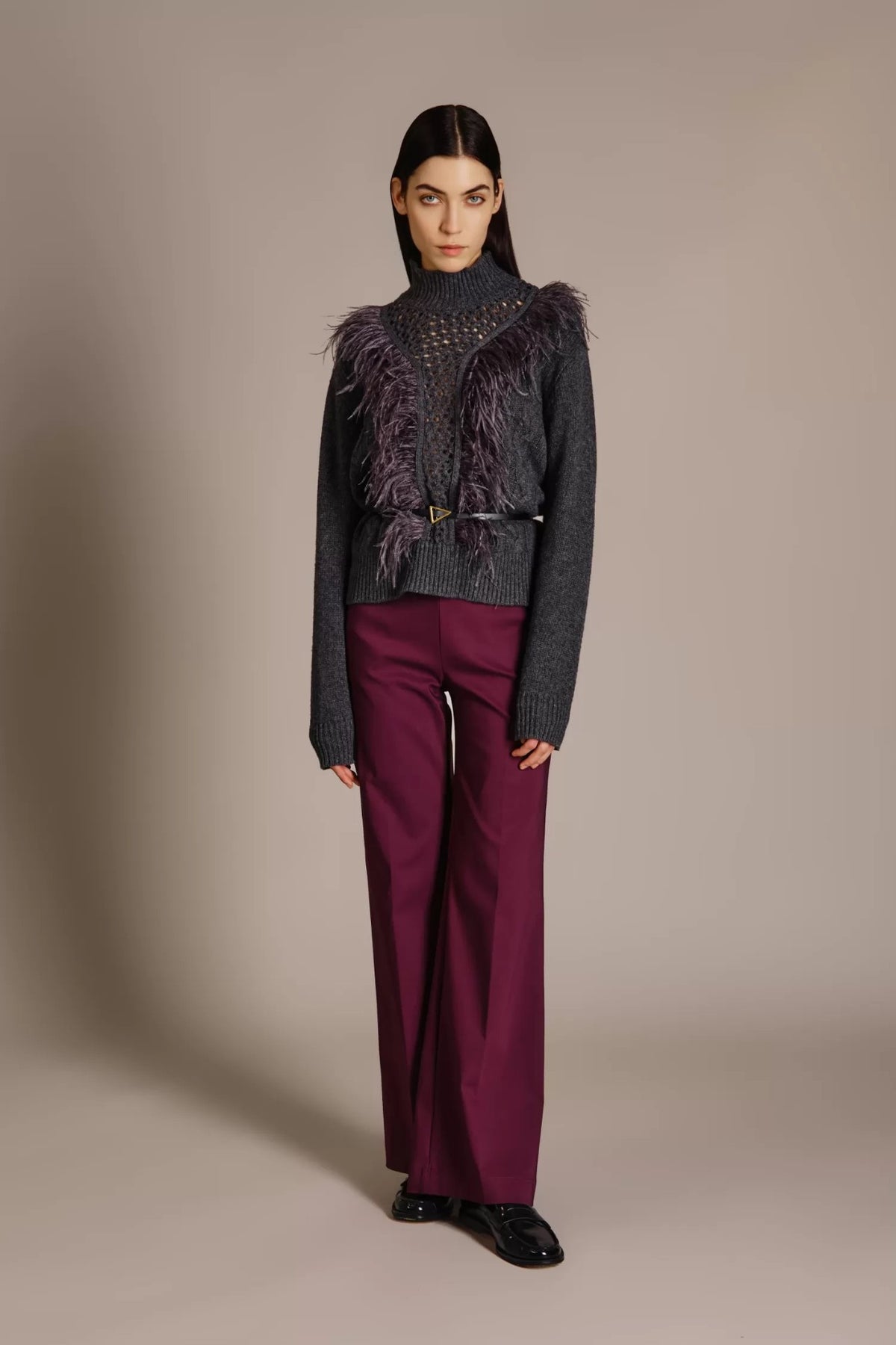 Nenette Rollkragenpullover Muccino Marmor