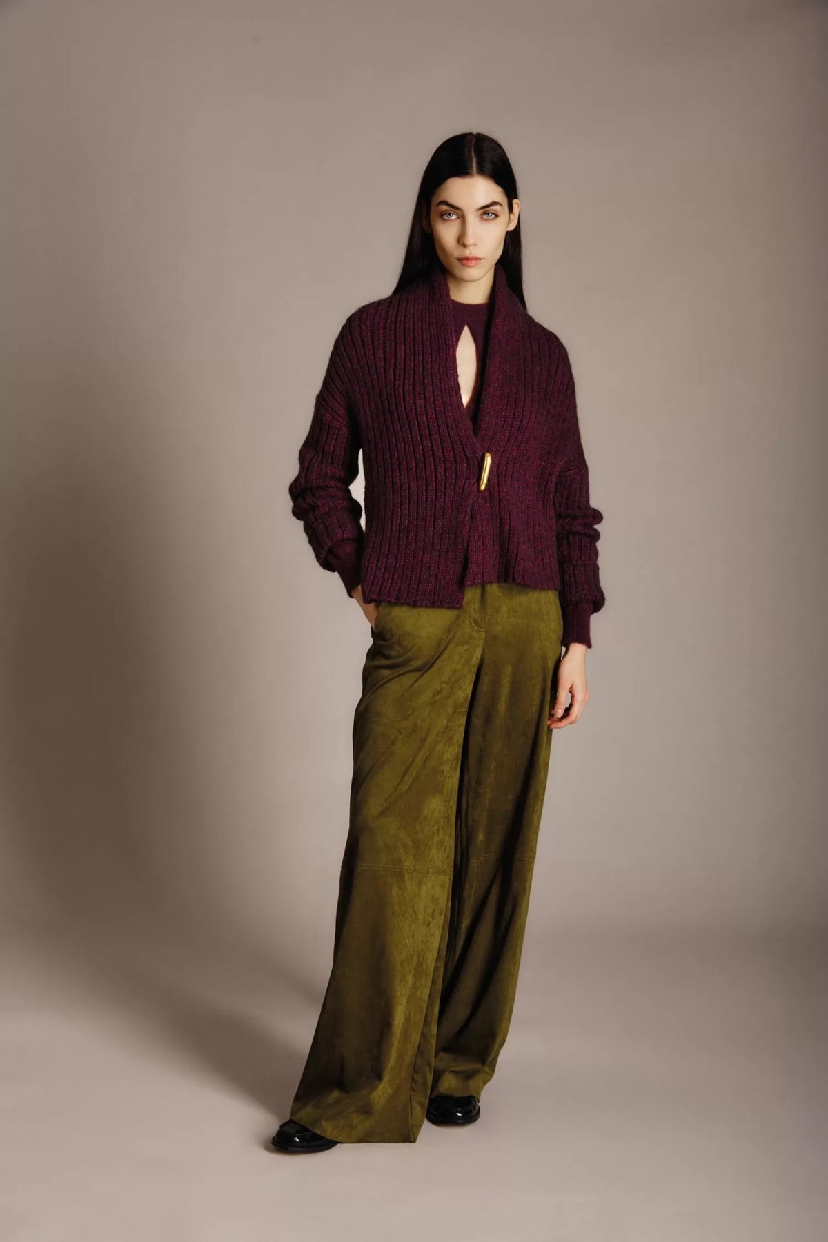 Nenette Cardigan Cloud Bordeaux