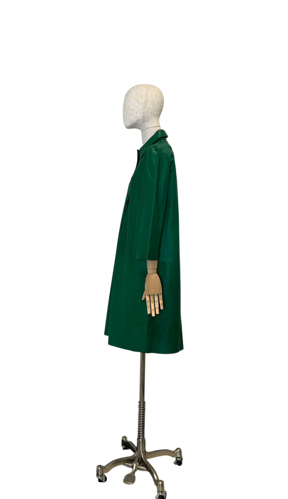 Pre-Loved RIANI Lederkleid Grün