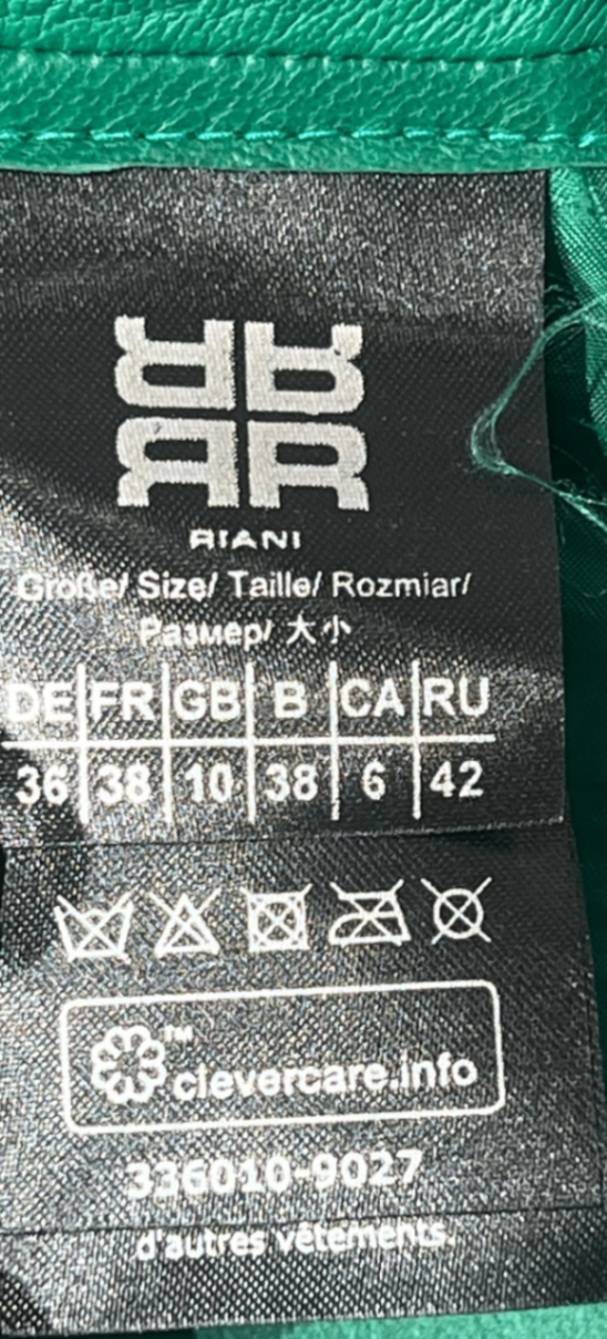 Pre-Loved RIANI Lederkleid Grün