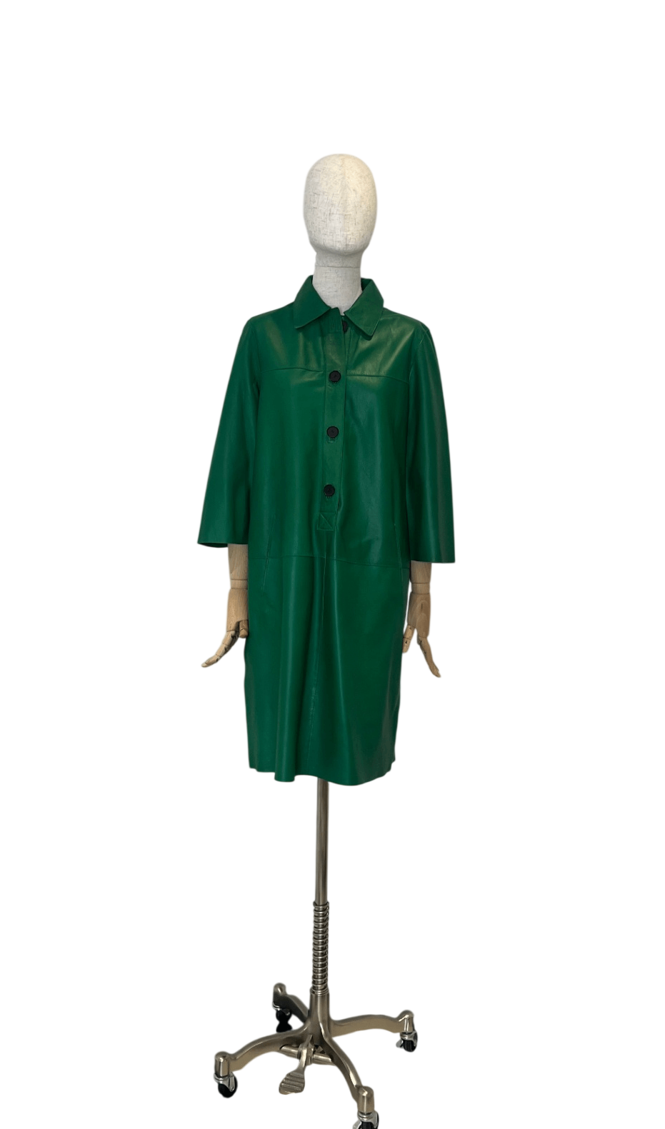 Pre-Loved RIANI Lederkleid Grün