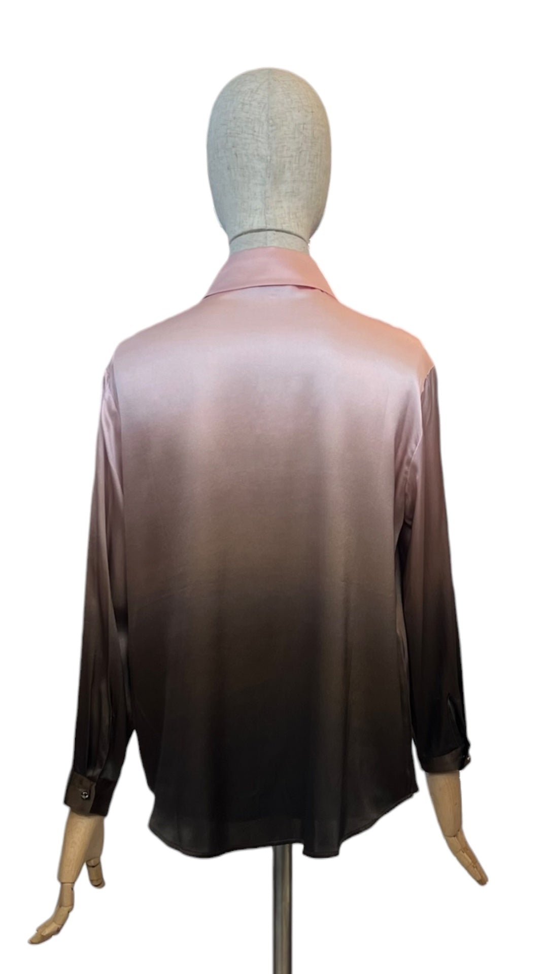 Charlotte Sparre Bluse SHIRT-ME mit Swarovskiknöpfen – Rosa/Braun