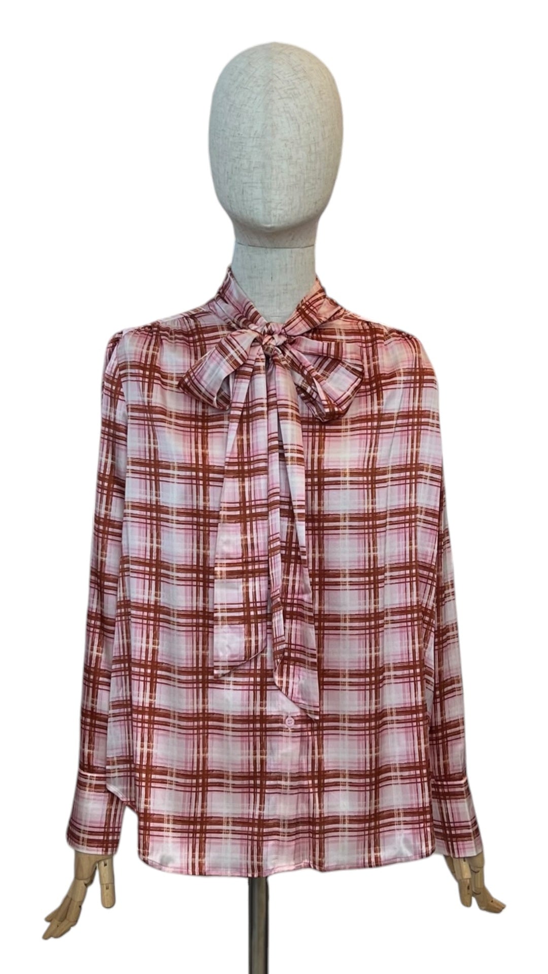 Charlotte Sparre Schluppenbluse MY BOW BLOUSE –  Rosa