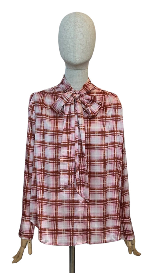Charlotte Sparre Schluppenbluse MY BOW BLOUSE –  Rosa